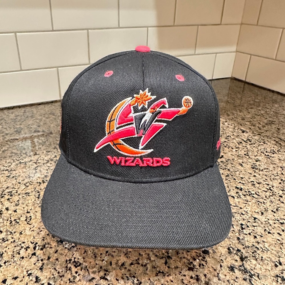 Washington Wizards Mitchell & Ness NBA Draft HWC Fitted Hat 7 1/4 Black Red